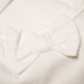 Bluză albă pentru fete, cu fundiță  147937 4