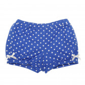 Pantaloni scurți albaștri cu puncte albe, pentru fetițe  147978 