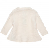 Cardigan tricotat alb pentru fetițe ZY 148019 3