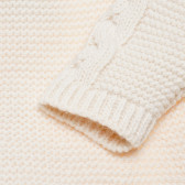 Cardigan tricotat alb pentru fetițe ZY 148021 4