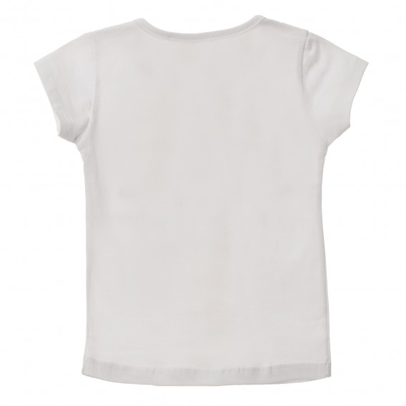Un set de bluză și pantaloni scurți în alb și neon pentru fete Acar 148117 4