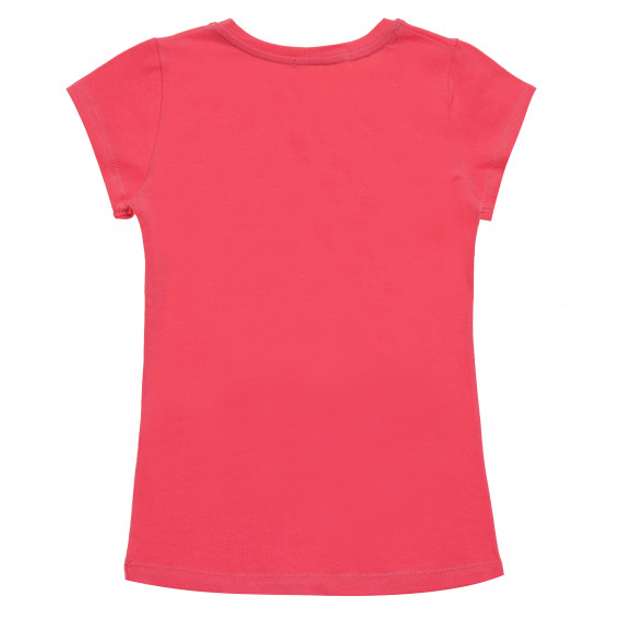 Bluză roșie cu mâneci scurte pentru fete, cu inscripție LOVE Acar 148165 4