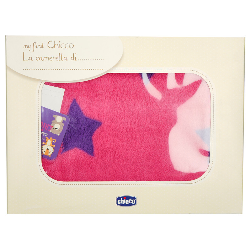 Pătură rox pentru fete cu imprimeu de stele  148392