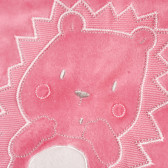 Pătură roz din lână cu broderie Chicco 148402 2