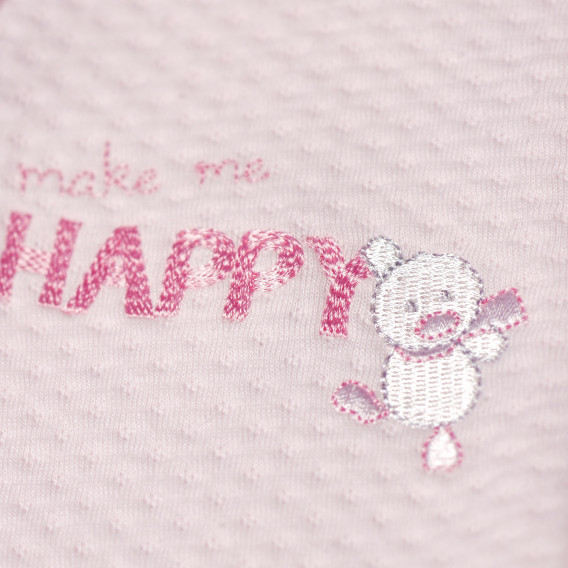 Salopetă de baie pentru bebeluși roz, cu broderie Chicco 148482 5