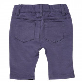 Pantaloni pentru băieți albastru închis cu talie elastică Chicco 148558 2