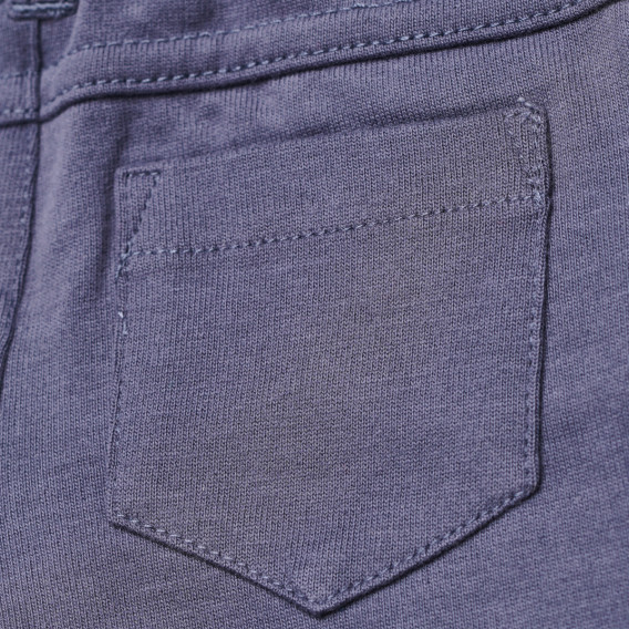 Pantaloni pentru băieți albastru închis cu talie elastică Chicco 148560 4