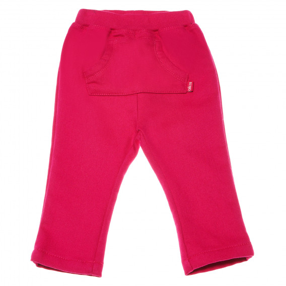 Pantaloni roz pentru fetițe cu buzunar cangur Chicco 148595 