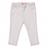 Pantaloni de bumbac pentru copii, alb Chicco 148598 