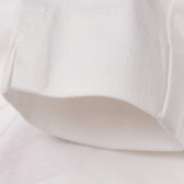 Pantaloni de bumbac pentru copii, alb Chicco 148601 4