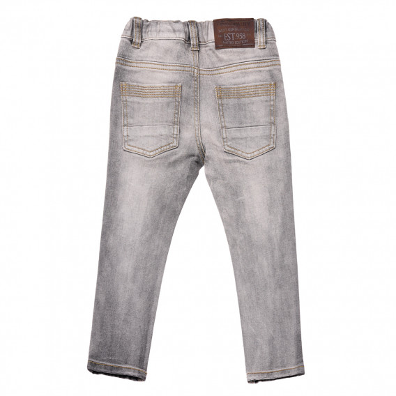 Jeans gri pentru băieți, cu un efect uzat Chicco 148656 2