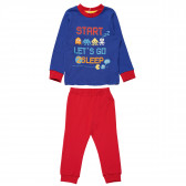 Pijamale din două piese, albastru și roșu, pentru băieți Chicco 148725 