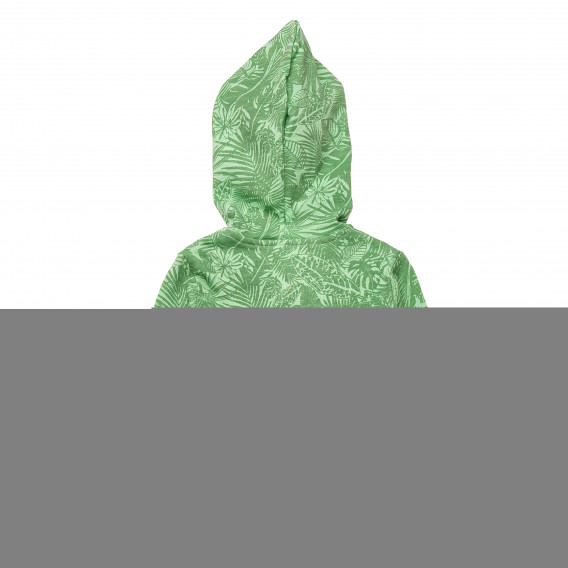Hanorac cu glugă și imprimeu floral, pentru băieți, verde Chicco 149444 2
