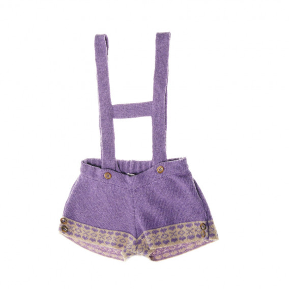 Pantaloni scurți violet pentru fetițe Neck & Neck 149918 2