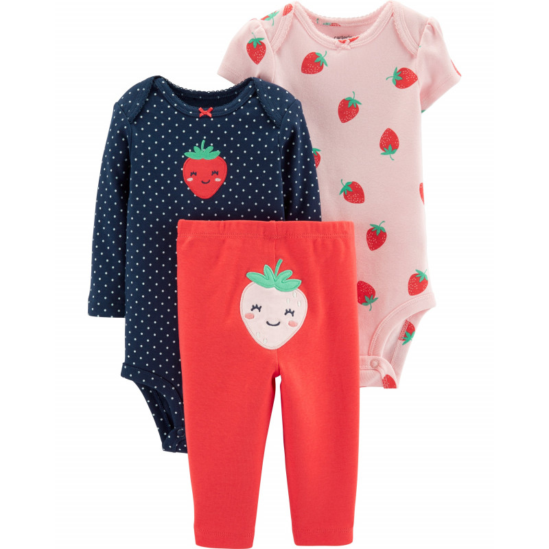 Set de 2 corsete și pantaloni Căpșune pentru copil  150085