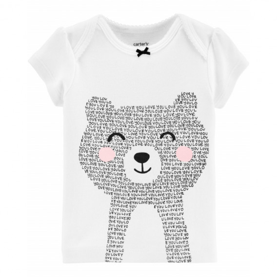 Set de 3 piese cu tricou Ursulet de ursuleț pentru copil Carter's 150088 2
