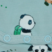 Body pentru copii cu imprimeu panda, albastru Name it 150107 3