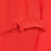 Bluză cu mânecă lungă și volane, pentru fete, roșu Name it 150111 3
