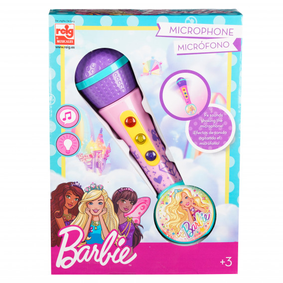 Microfon pentru copii cu difuzor încorporat - Barbie Barbie 150556 4