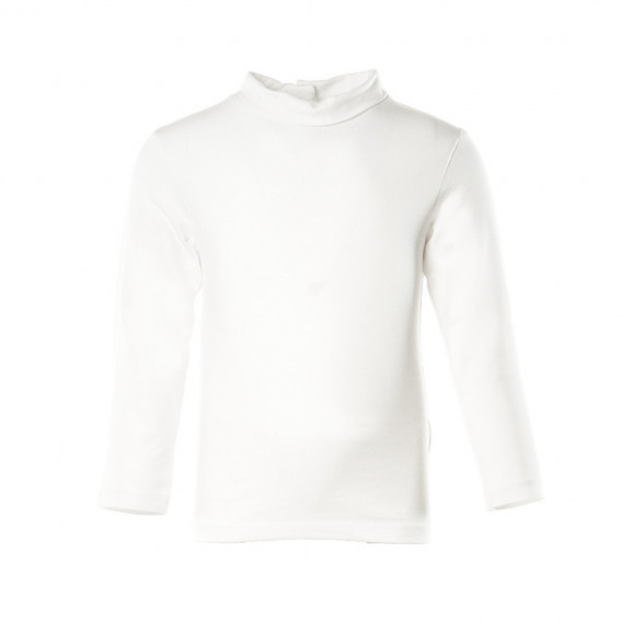 Bluză din bumbac cu mâneci lungi pentru fete, alb KIABI 150664 