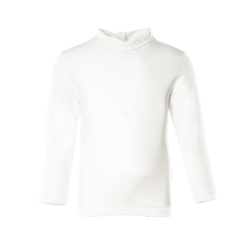 Bluză din bumbac cu mâneci lungi pentru fete, alb  150664