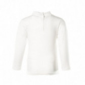Bluză din bumbac cu mâneci lungi pentru fete, alb KIABI 150665 2
