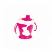 Cană din polipropilenă, fără-vărsare, cu două mânere de 250 ml, 6+ luni, roz Canpol 150720 