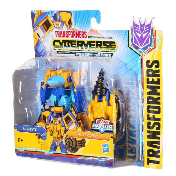Transformer cyber univers - Sky-Byte & Driller drive Transformers  150924 2