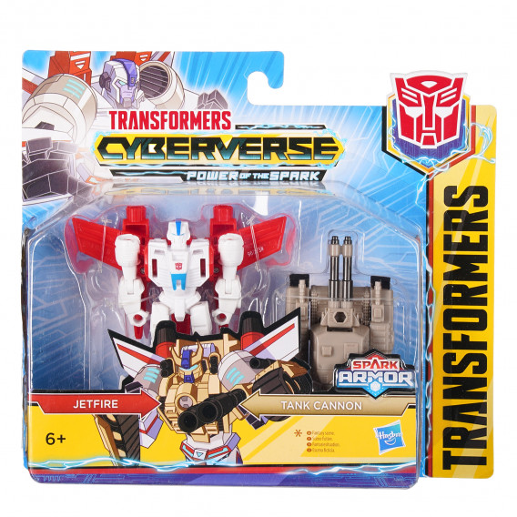 Figurină Transformers cyber univers - Jetfire & Tank tun Transformers  150925 