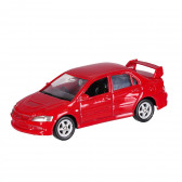 Mașină metalică Mitsubishi, roșu, la scara 1:60 WELLY 151127 2