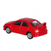 Mașină metalică Mitsubishi, roșu, la scara 1:60 WELLY 151128 3