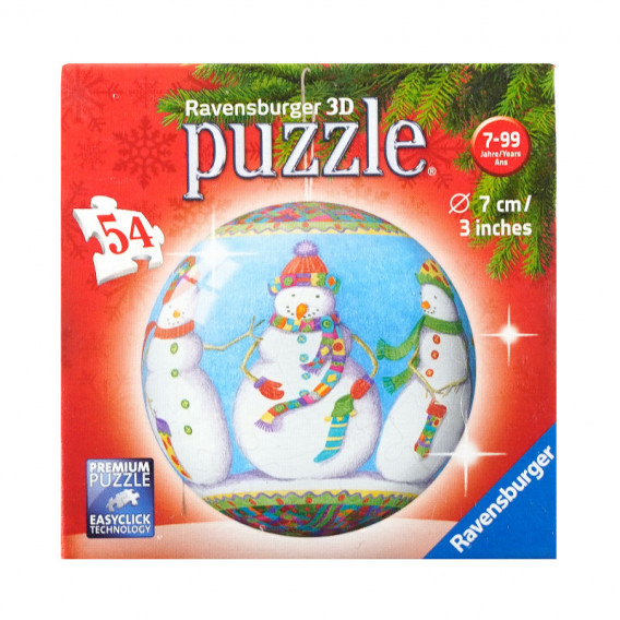 Puzzle de oameni de zăpadă 3D Ravensburger 151230 2