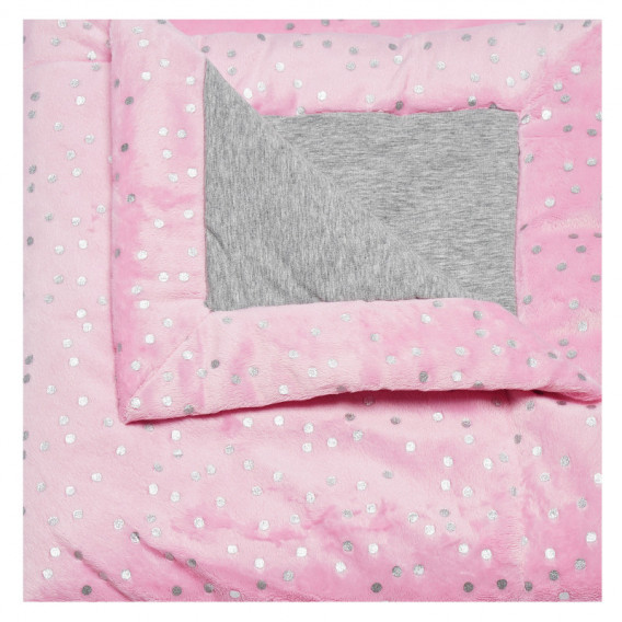 Pătură roz și gri, cu puncte, pentru fete TUTU 151302 