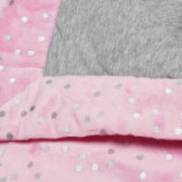 Pătură roz și gri, cu puncte, pentru fete TUTU 151303 2