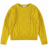 Pulover tricotat pentru fete, galben Name it 151337 