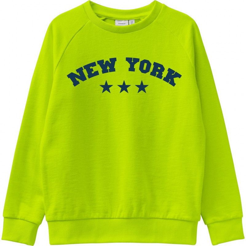 Pulover cu inscripție New York, pentru băieți, verde  151339