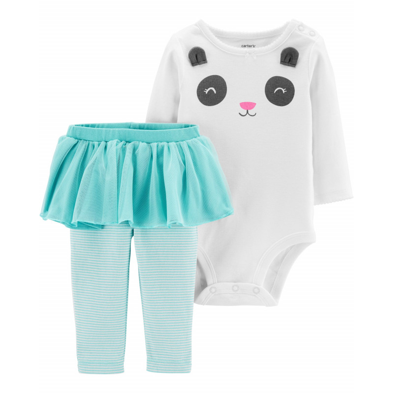 Set de corsete și pantaloni cu fustă tutu pentru copil Panda  151359