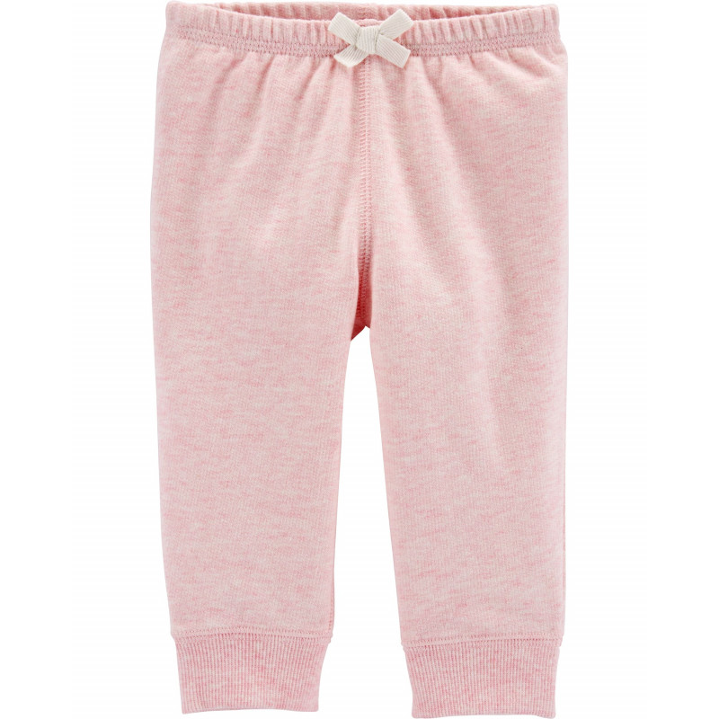 Pantaloni sport de bumbac pentru fetițe, roz  151367