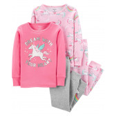 Set de 2 pijamale - unicorn roz, pentru fete Carter's 151381 