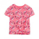 Tricou pentru fete - Unicorni, roz Carter's 151449 5
