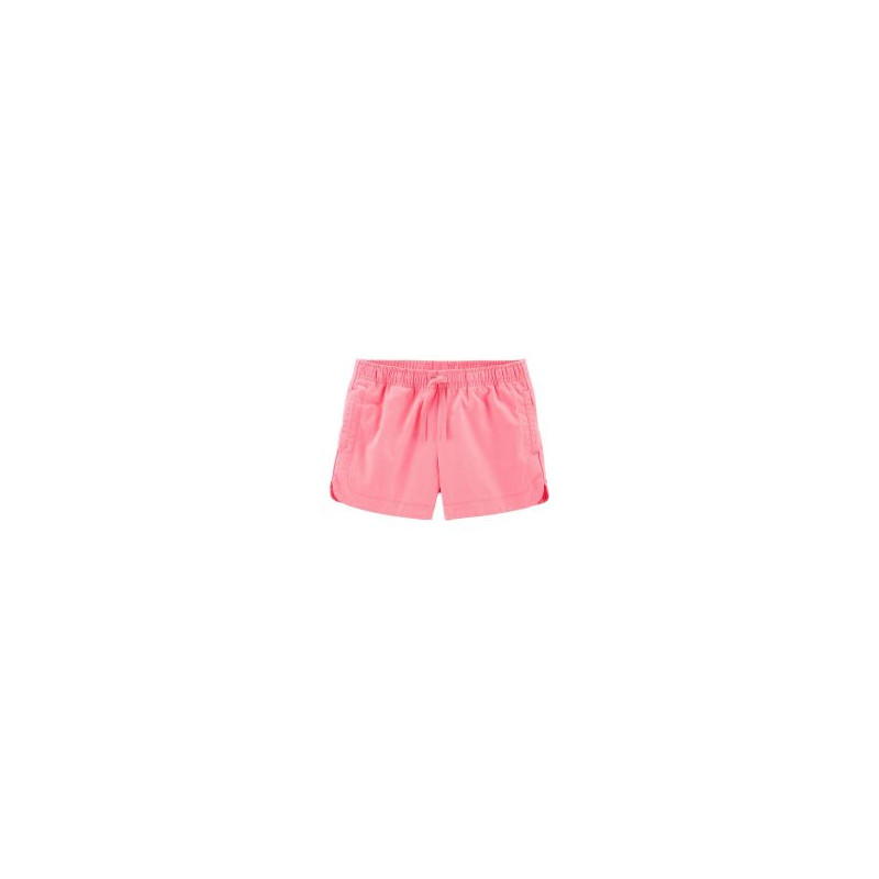 Pantaloni scurți din bumbac cu talie elastică pentru fete, roz  151458