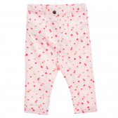 Pantaloni de bumbac pentru fete - palmier roz Tape a l'oeil 151561 