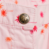 Pantaloni de bumbac pentru fete - palmier roz Tape a l'oeil 151562 2