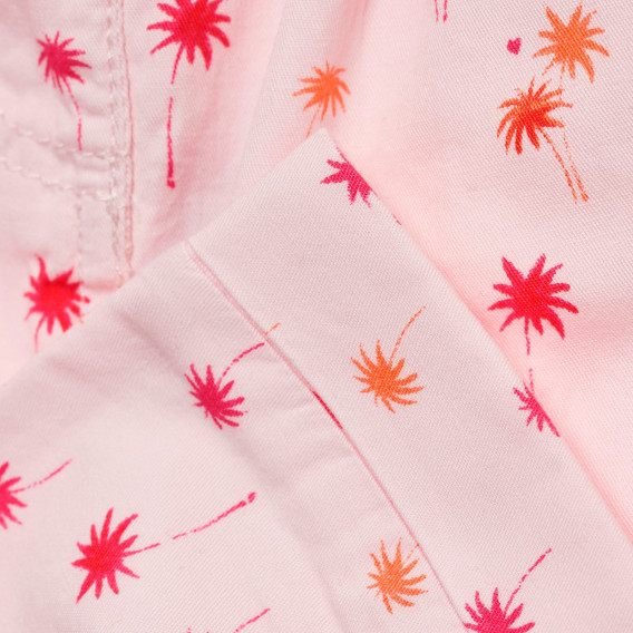 Pantaloni de bumbac pentru fete - palmier roz Tape a l'oeil 151563 3