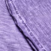 Rochie din bumbac cu mâneci lungi, pentru fete, violet Vitivic 151656 3