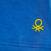 Tricou din bumbac albastru pentru băieți Benetton 151660 3