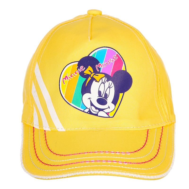 Șapcă din bumbac Minnie Mouse pentru fete, galbenă  151754
