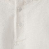 Bluză pentru fete din bumbac, alb Idexe 151936 4