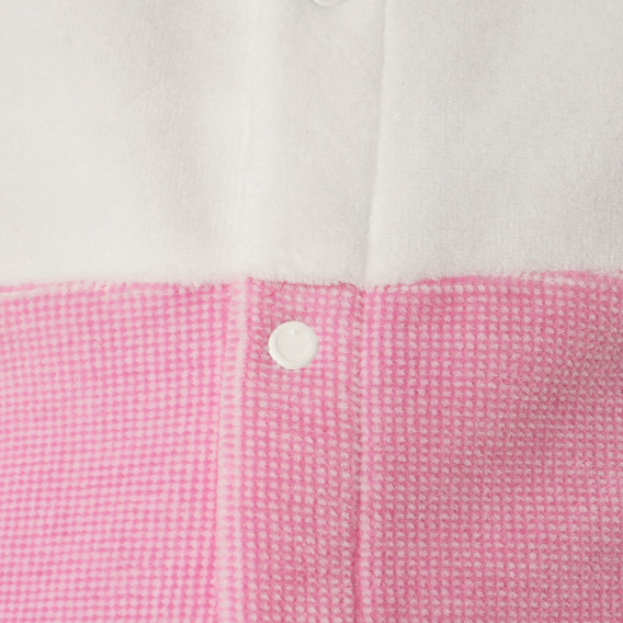 Bluză pentru copii în culori contrastante, alb și roz Idexe 151955 3