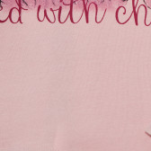 Bluză polo pentru fete, roz prăfuit Idexe 152059 3
